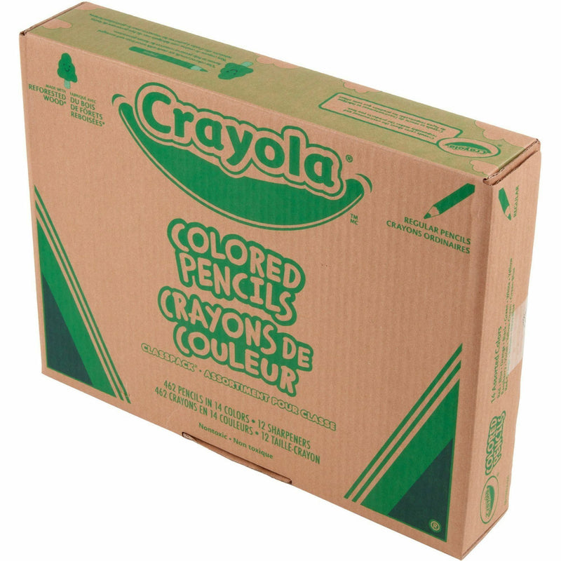 Crayola 462-Piece Class Pack Colored Pencils, 462/Pack (CYO687509) Pack of 462