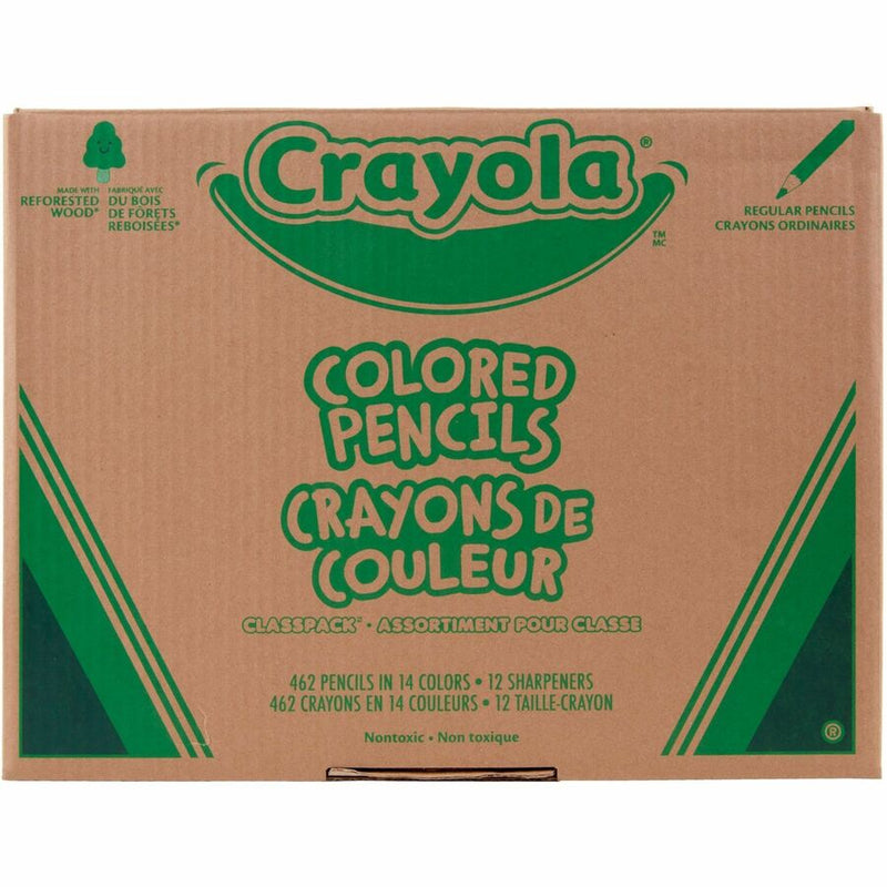 Crayola 462-Piece Class Pack Colored Pencils, 462/Pack (CYO687509) Pack of 462