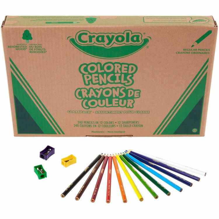 Crayola 240 Classpack Colored Pencils (CYO687506) Pack of 240