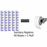 Egal Pads on a Roll Sanitary Napkins Roll, Regular, Anti-leak, 12/Carton (EGL1101) Case of 12