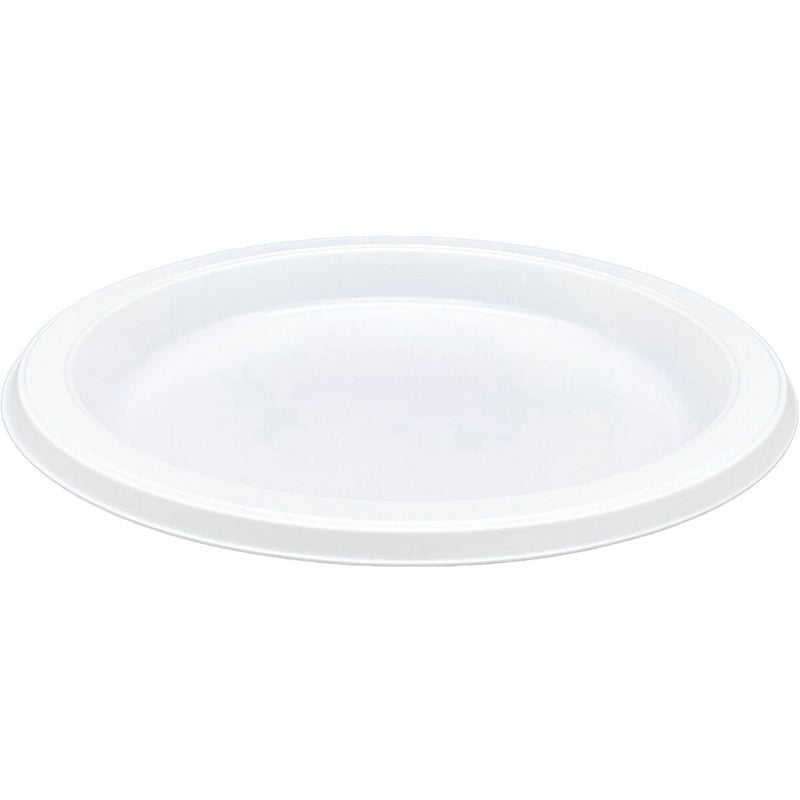 Genuine Joe 7" Disposable Plastic Plates, White, 125/Pack, 8/Carton (GJO10331CT) Case of 1000