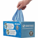 Monarch Smart Rags Microfiber Cloths, Blue, 12" x 16", 50/Box (MONM950B) Box of 50