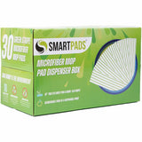 Monarch Microfiber Wet/Dry Mop Pad Refills, 5" Width x 18" Depth, Woven, MicroFiber, White/Green, 30/Box (MONM901RMPGR) Box of 30