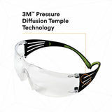 3M SecureFit Protective Eyewear, Polycarbonate, Anti-fog, Impact Resistant, Frameless, Rubber Tipped Temples, Adjustable Temple, Soft, Diopter Lens, 20/Carton (MMMSF425AFCT) Case of 20