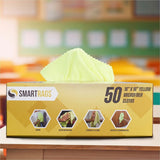 Monarch Smart Rags Microfiber Cloths, Yellow, 16" x 16", 215 GSM, 50/Box (MONM931Y) Box of 50