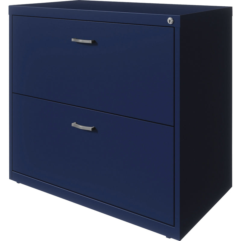 NuSparc 2-Drawer Lateral File, 30" Width x 17.6" Depth x 27.7" Height, Blue, Steel (NPRLF218AANY) Each