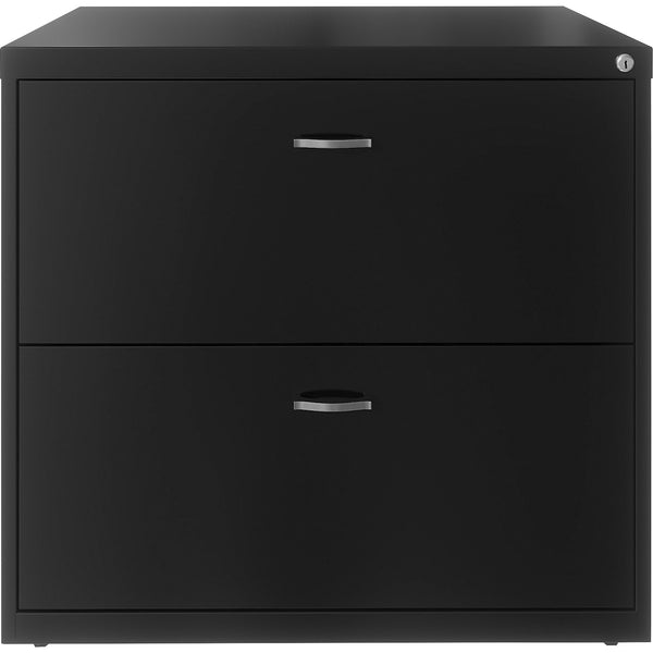 NuSparc 2-Drawer Lateral File, 30" Width x 17.6" Depth x 27.7" Height, Black, Steel (NPRLF218AABK) Each