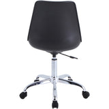 NuSparc Padded Seat Poly Task Chair, High Back, 5-star Base, Black (NPRCH303CNBK) Each