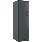 NuSparc Personal Storage Cabinet, 18" Length x 14.2" Width x 46.4" Height, 4 x Shelves, Graphite, Steel (NPRSC418ZZML) Each