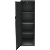 NuSparc Personal Storage Cabinet, 18" Length x 14.2" Width x 46.4" Height, 4 x Shelves, Graphite, Steel (NPRSC418ZZML) Each