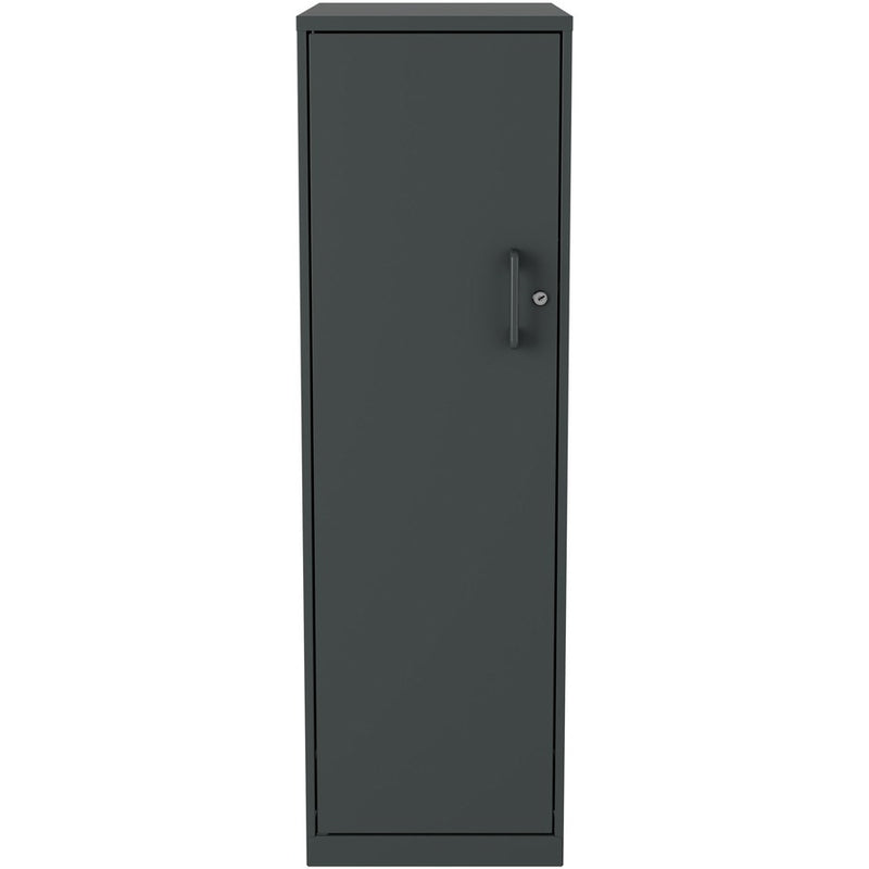 NuSparc Personal Storage Cabinet, 18" Length x 14.2" Width x 46.4" Height, 4 x Shelves, Graphite, Steel (NPRSC418ZZML) Each