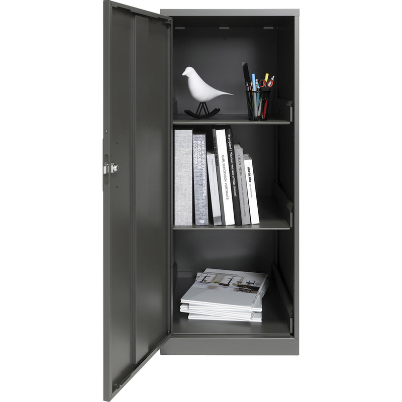 NuSparc Personal Storage Cabinet, 18" Length x 14.2" Width x 32.5" Height, 3 x Shelves, Graphite, Steel (NPRSC318ZZML) Each