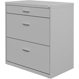 NuSparc Pencil Drawer Lateral File, 30" Width x 17.6" Depth x 31.7" Height, Silver, Steel (NPRLF318BBSR) Each