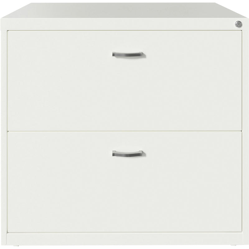 NuSparc 2-Drawer Lateral File, 30" Width x 17.6" Depth x 27.7" Height, White, Steel (NPRLF218AAWE) Each