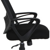 NuSparc Mid-back Mesh Task Chair, Fabric Seat, Mid Back, Black (NPRCH301MABK) Each