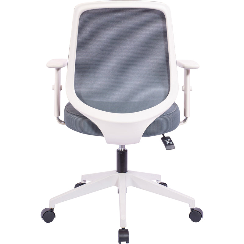 NuSparc Mid-Back Task Chair, Fabric Back, Mid Back, 5-star Base, Gray, Armrest (NPRCH201MAGY) Each