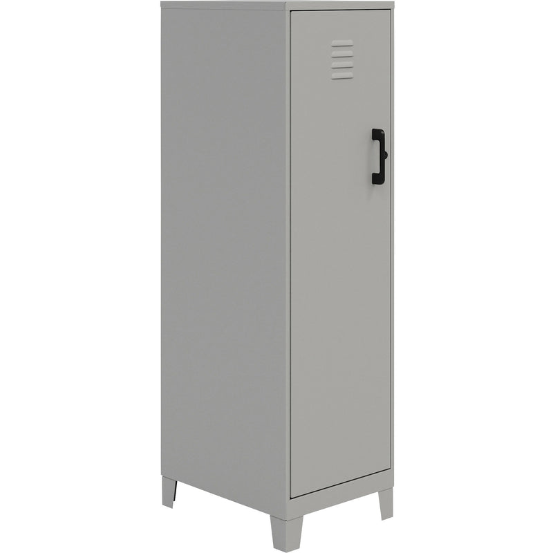 NuSparc Personal Locker, 4 Shelves, 53.3" Height x 14.2" Width x 18" Depth, Silver, Steel, TAA Compliant (NPRSL418ZZSR) Each