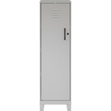 NuSparc Personal Locker, 4 Shelves, 53.3" Height x 14.2" Width x 18" Depth, Silver, Steel, TAA Compliant (NPRSL418ZZSR) Each