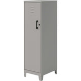 NuSparc Personal Locker, 4 Shelves, 53.3" Height x 14.2" Width x 18" Depth, Silver, Steel, TAA Compliant (NPRSL418ZZSR) Each