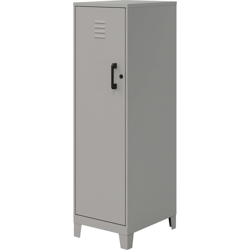 NuSparc Personal Locker, 4 Shelves, 53.3" Height x 14.2" Width x 18" Depth, Silver, Steel, TAA Compliant (NPRSL418ZZSR) Each