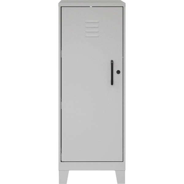 NuSparc Personal Locker, 3 Shelves, 42.5" Height x 14.2" Width x 18" Depth, Silver, Steel, TAA Compliant (NPRSL318ZZSR) Each