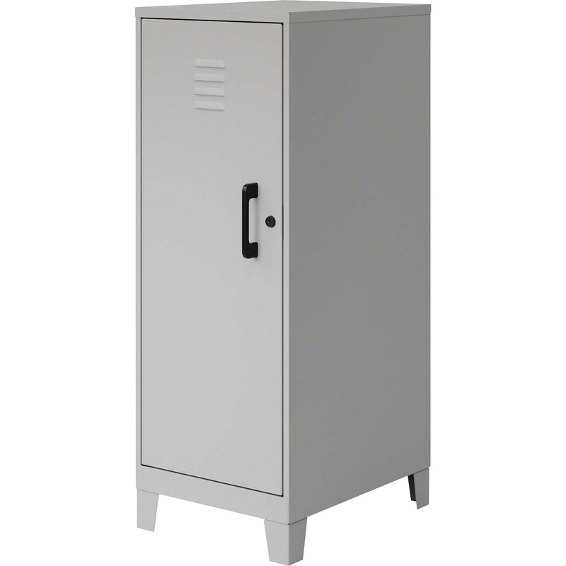 NuSparc Personal Locker, 3 Shelves, 42.5" Height x 14.2" Width x 18" Depth, Silver, Steel, TAA Compliant (NPRSL318ZZSR) Each