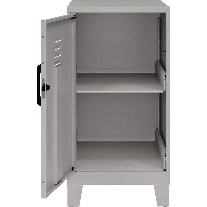 NuSparc Personal Locker, 2 Shelves, 27.5" Height x 14.2" Width x 18" Depth, Silver, Steel (NPRSL218ZZSR) Each