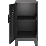 NuSparc Personal Locker, 2 Shelves, 27.5" Height x 14.2" Width x 18" Depth, Black, Steel (NPRSL218ZZBK) Each