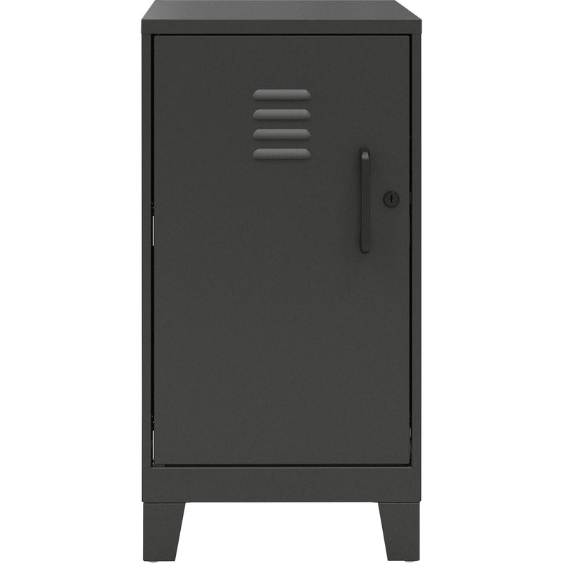 NuSparc Personal Locker, 2 Shelves, 27.5" Height x 14.2" Width x 18" Depth, Black, Steel (NPRSL218ZZBK) Each