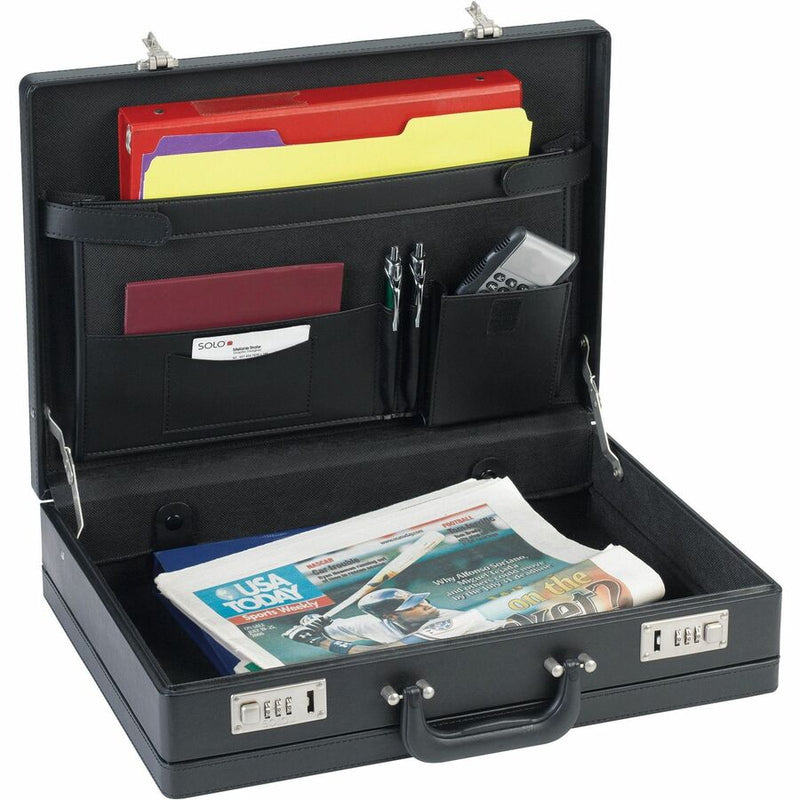 NuSparc Carrying Case, Black, Vinyl Body, 12.5" Height x 17.5" Width x 4" Depth (NPRBC100ZZBK) Each