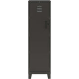 NuSparc Personal Locker, 4 Shelves, 53.3" Height x 14.2" Width x 18" Depth, Black, Steel, TAA Compliant (NPRSL418ZZBK) Each