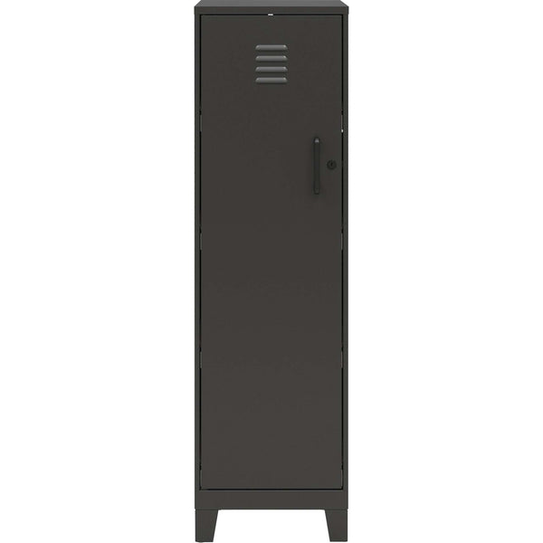 NuSparc Personal Locker, 4 Shelves, 53.3" Height x 14.2" Width x 18" Depth, Black, Steel, TAA Compliant (NPRSL418ZZBK) Each