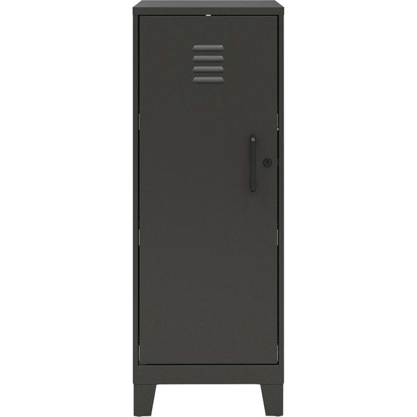 NuSparc Personal Locker, 3 Shelves, 42.5" Height x 14.2" Width x 18" Depth, Black, Steel, TAA Compliant (NPRSL318ZZBK) Each