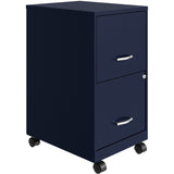 NuSparc Mobile File Cabinet, 14.2" Width x 18" Depth x 26.5" Height, Blue, Painted Steel (NPRVF218AMNY) Each