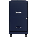 NuSparc Mobile File Cabinet, 14.2" Width x 18" Depth x 26.5" Height, Blue, Painted Steel (NPRVF218AMNY) Each