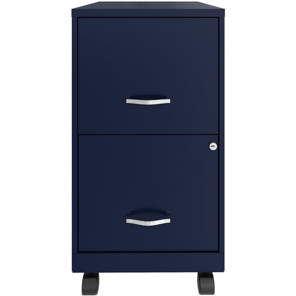 NuSparc Mobile File Cabinet, 14.2" Width x 18" Depth x 26.5" Height, Blue, Painted Steel (NPRVF218AMNY) Each