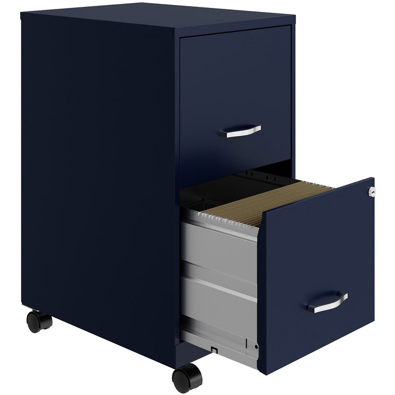 NuSparc Mobile File Cabinet, 14.2" Width x 18" Depth x 26.5" Height, Blue, Painted Steel (NPRVF218AMNY) Each