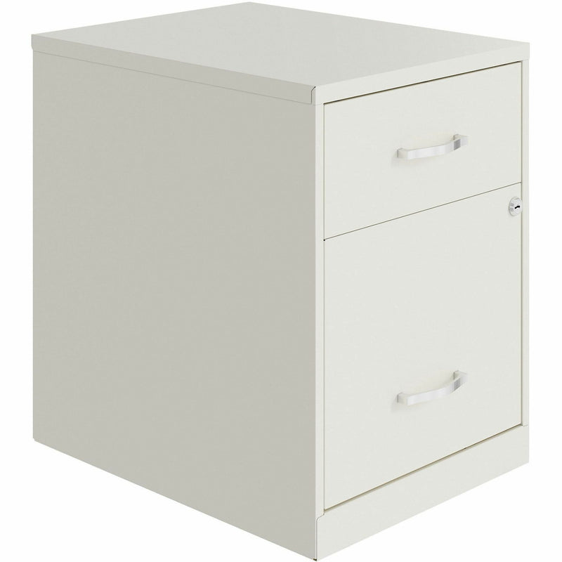 NuSparc 2 Drawer Vertical File Cabinet, 14.2" Width x 18" Depth x 19" Height, White, Baked Enamel, Steel (NPRVF218GAWE) Each