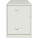 NuSparc 2 Drawer Vertical File Cabinet, 14.2" Width x 18" Depth x 19" Height, White, Baked Enamel, Steel (NPRVF218GAWE) Each