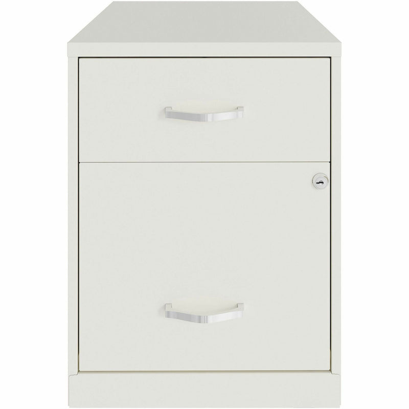 NuSparc 2 Drawer Vertical File Cabinet, 14.2" Width x 18" Depth x 19" Height, White, Baked Enamel, Steel (NPRVF218GAWE) Each