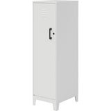 NuSparc Personal Locker, 4 Shelves, 53.3" Height x 14.2" Width x 18" Depth, White, Steel, TAA Compliant (NPRSL418ZZWE) Each