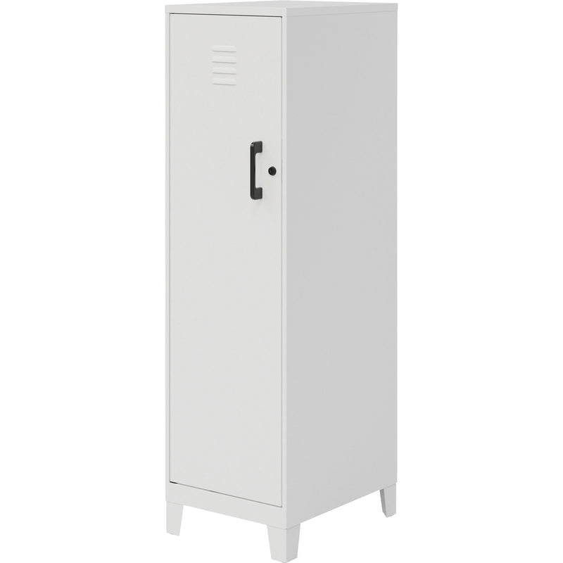 NuSparc Personal Locker, 4 Shelves, 53.3" Height x 14.2" Width x 18" Depth, White, Steel, TAA Compliant (NPRSL418ZZWE) Each