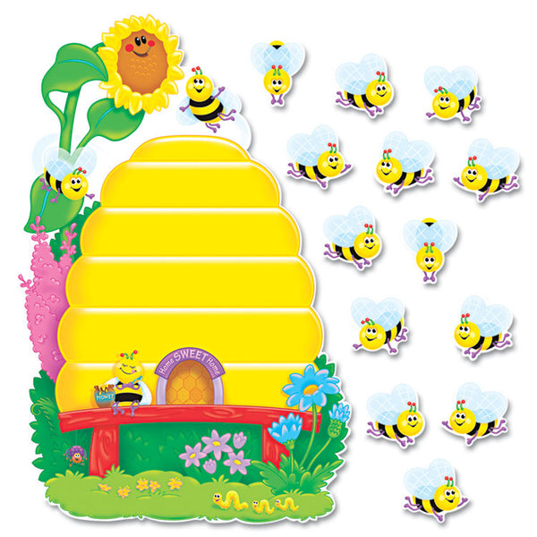 TREND® Busy Bees Job Chart Plus Bulletin Board Set 18.25" x 17.5", 38 Pieces (TEPT8077) Each