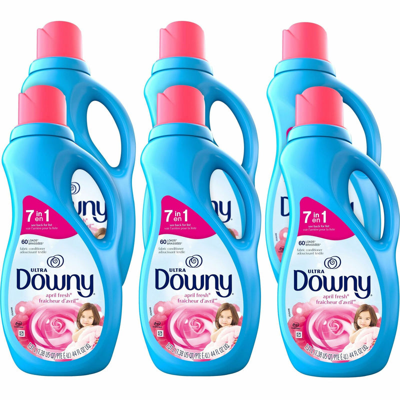 Downy Ultra Fabric Conditioner, 44 fl oz (1.4 quart), April Fresh, Floral Scent, Pleasant Scent, 6/Carton (PGC10033CT) Case of 6