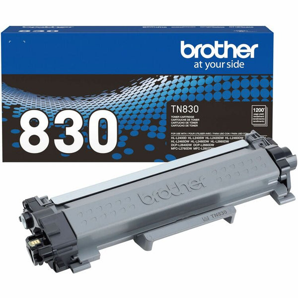 Brother TN830 Toner, 1,200 Page-Yield, Black (BRTTN830)