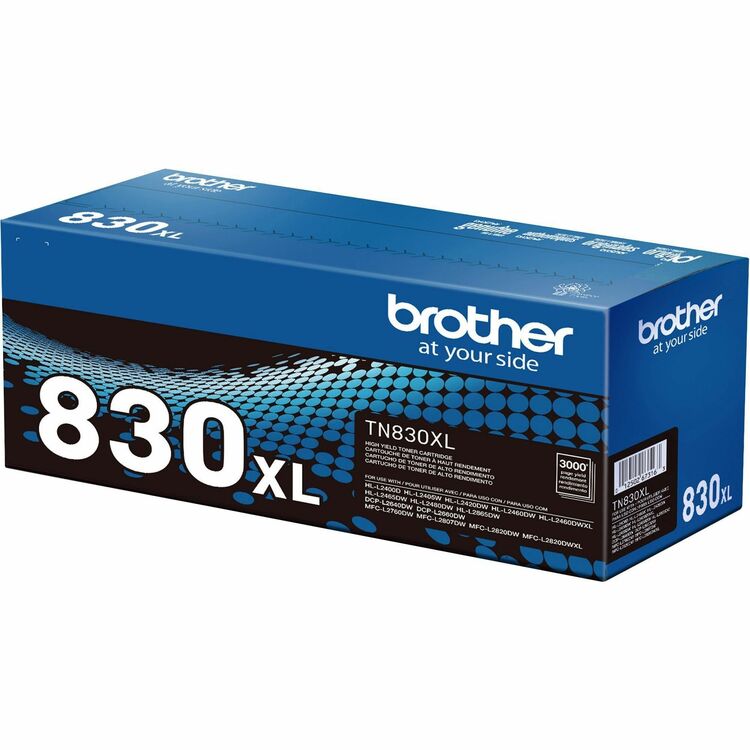 Brother TN830XL High-Yield Toner, 3,000 Page-Yield, Black (BRTTN830XL)