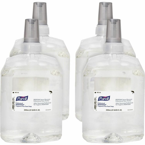 PURELL&reg; Professional REDIFOAM Fragrance-Free Foam Soap, 2000 mL, 4/Carton (GOJ867204CT) Case of 4