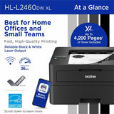 Brother HL-L2460DWXL Desktop Wired Laser Printer (BRTHLL2460DWXL) Each