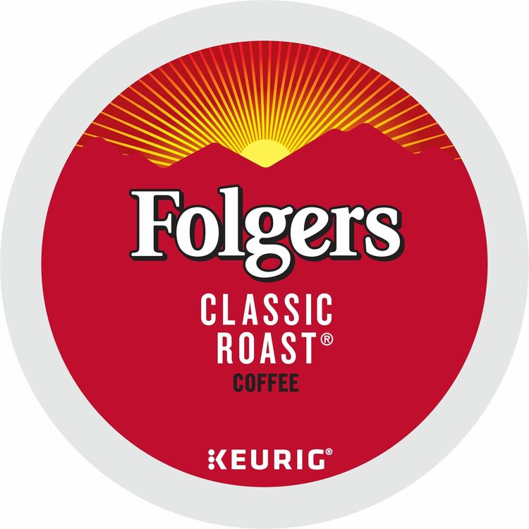 Folger K-Cup Classic Roast Coffee - Compatible with Keurig Brewer - Classic/Medium - 24 / Box (GMT7456) Box of 24