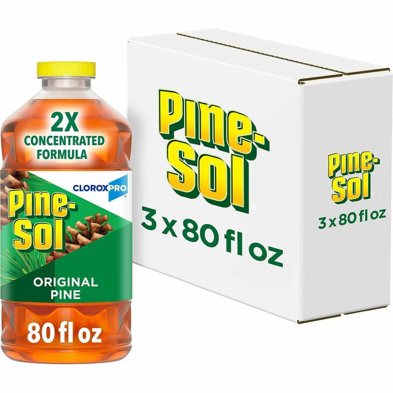 Pine-Sol Multi-Surface Cleaner Concentrate, 80 fl oz (2.5 quart), Original Scent, 3/Carton (CLO60606) Case of 3